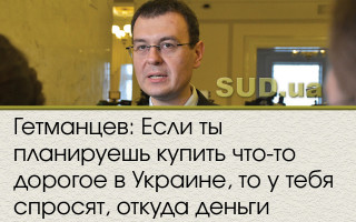 Гетманцев: Если ты планируешь купить что-то дорогое в Украине, то у тебя спросят, откуда деньги
