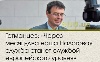 Гетманцев: «Через месяц-два наша Налоговая служба станет службой европейского уровня»