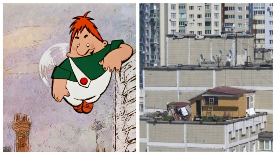 Мужчина построил дачу на крыше многоэтажного дома в Киеве и получил штраф