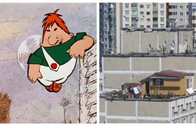 Мужчина построил дачу на крыше многоэтажного дома в Киеве и получил штраф