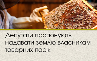 Депутати пропонують надавати землю власникам товарних пасік