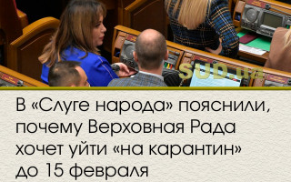 В «Слуге народа» пояснили, почему Верховная Рада хочет уйти «на карантин» до 15 февраля