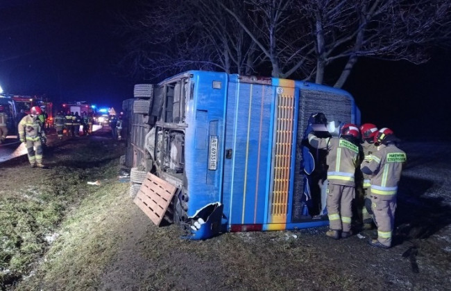 В Польше перевернулся автобус с украинцами: есть пострадавшие