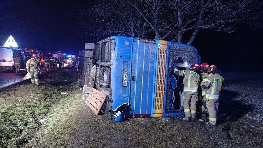 В Польше перевернулся автобус с украинцами: есть пострадавшие