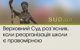 Верховний Суд роз’яснив, коли реорганізація школи є правомірною