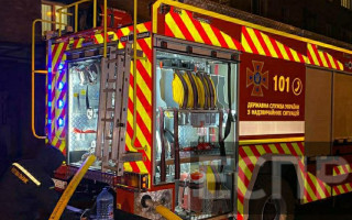 В Киеве в квартире сгорел мужчина, видео