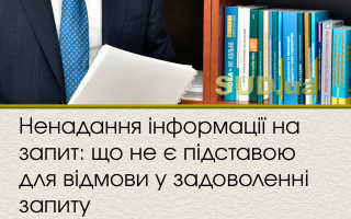Ненадання інформації на запит: що не є підставою для відмови у задоволенні запиту