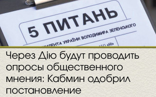 Через Дію будут проводить опросы общественного мнения: Кабмин одобрил постановление