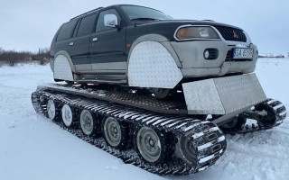 В Харькове скрестили внедорожник Mitsubishi и танк