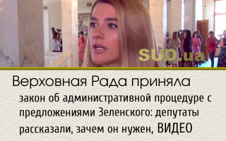 Верховная Рада приняла закон об административной процедуре с предложениями Зеленского: депутаты рассказали, зачем он нужен, ВИДЕО
