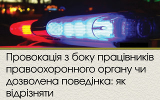 Провокація з боку працівників правоохоронного органу чи дозволена поведінка: як відрізняти