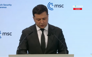 Президент Украины начал свое выступление на Мюнхенской конференции по безопасности