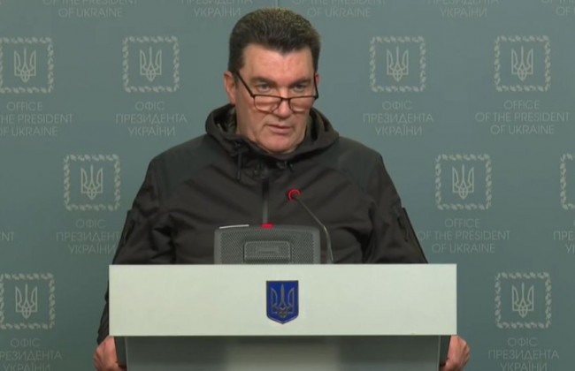 Брифінг Олексія Данілова за результатами засідання РНБО 21 лютого, трансляція