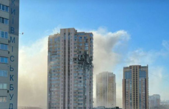 Появилось видео с камер внутри одной из квартир в доме на Лобановского