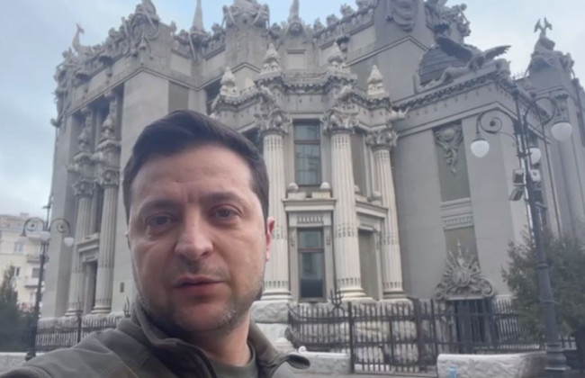 Зеленский записал утреннее видео на Банковой, ВИДЕО