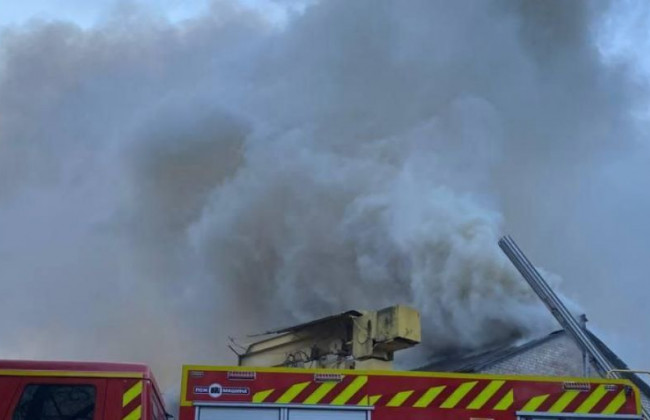 В столице горело здание «Киевэнерго»: подробности