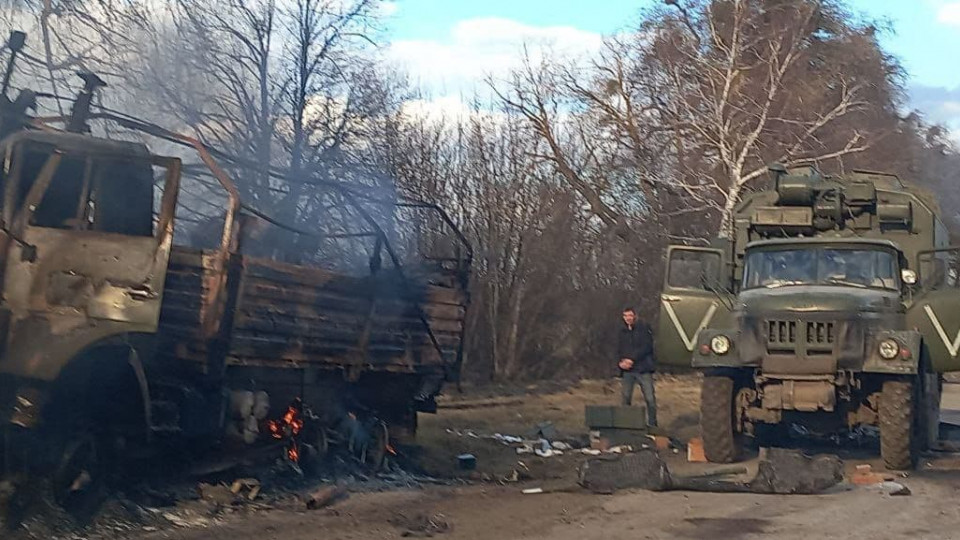 Под Киевом тероборона встретила оккупантов огнем: фото и видео