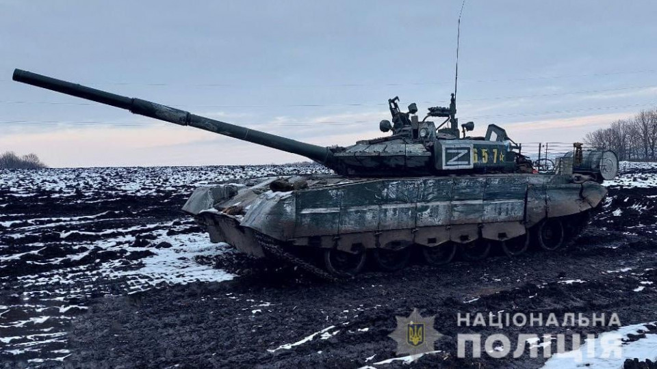 Под Харьковом полицейские уничтожили два российских танка