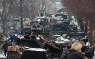 В Буче уничтожили огромное количество военной техники оккупантов, ФОТО