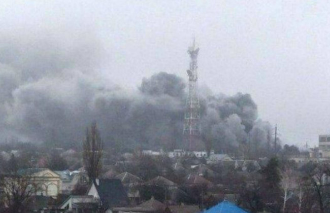 В Лисичанске российские войска нанесли удар по телевышке