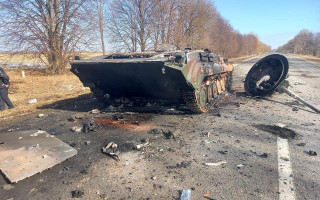 В Сумской области уничтожили технику рашистов, которая направлялась в Киев