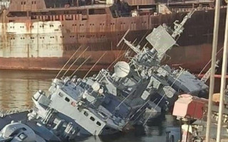 Фрегат «Гетман Сагайдачный» затопили, чтобы он не достался врагу