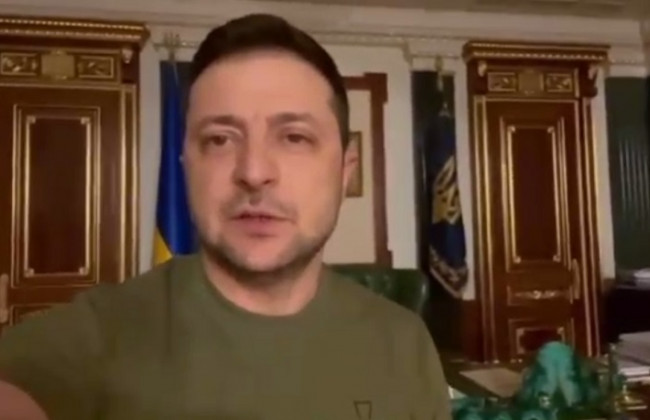 Зеленский записал видео из Офиса Президента в Киеве