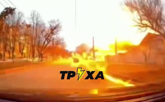 Мощный ракетный удар по Харькову попал на видео