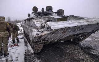 В Сумской области подожгли вражескую технику, фото