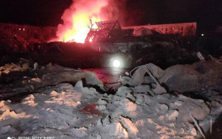 Ночная бомбардировка жилых домов в Коростене Житомирской области: видео