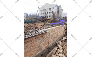 Здание Бородянского районного суда Киевской области разрушено, ФОТО