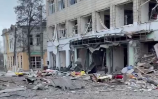 Ночная бомбардировка центра Ахтырки: видео последствий