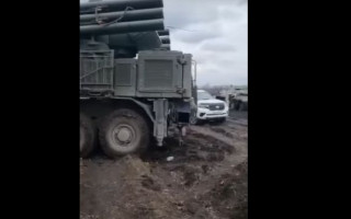 Появилось видео уничтоженной под Николаевом техники РФ