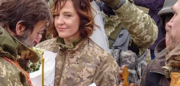 В Киеве состоялась первая военно-полевая свадьба