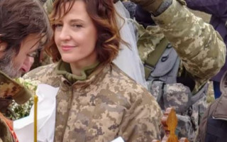 В Киеве состоялась первая военно-полевая свадьба