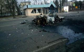 Под Киевом бойцы теробороны сожгли пять единиц техники врага