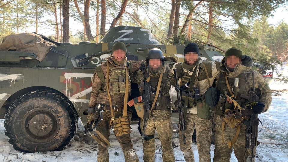 На Луганщині українські прикордонники захопили ворожу БРДМ та полонили окупанта: фото