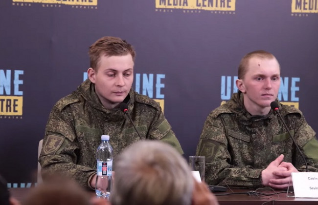 Брифинг пленных российских солдат-срочников: онлайн-трансляция