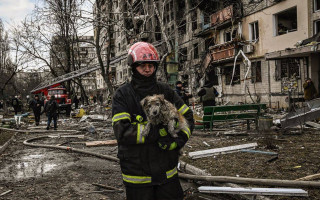 Лицо войны: иностранный фотограф показал, как выглядит Оболонь сейчас