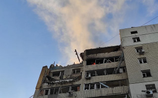 Внаслідок ворожого обстрілу у Києві стався обвал у житловому будинку, — ДСНС