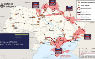 Минобороны Великобритании обнародовало карту вторжения РФ в Украину, ФОТО