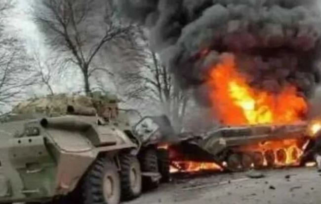 ВСУ разгромили вражескую колонну техники