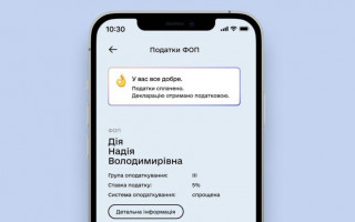 ФОПи 1-3 груп можуть сплатити податки в застосунку Дія