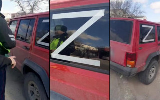 «Что это за Z в Актау?»: в Казахстане наказали водителя с рашистским знаком на авто, видео