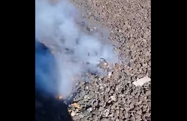 По Краматорску оккупанты ударили фосфорными снарядами, видео