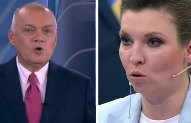 Слідчі СБУ розслідують кримінальне провадження щодо російських пропагандистів Кисельова та Скабєєвої