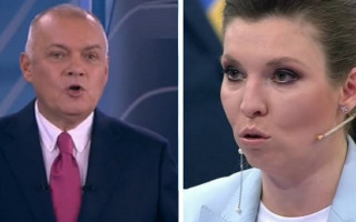 Слідчі СБУ розслідують кримінальне провадження щодо російських пропагандистів Кисельова та Скабєєвої