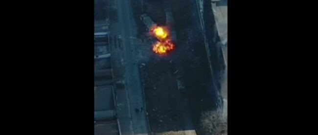 Полк «Азов» показал видео уничтожения оккупантов в Мариуполе