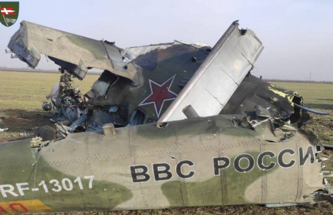 ВСУ «приземлили» еще один вертолет оккупантов, фото