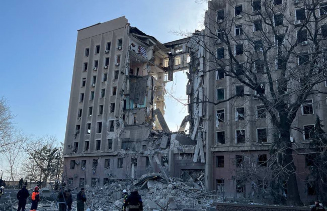 Господарський суд Миколаївської області, який був по одній адресі з Миколаївською ОДА, зазнав удару